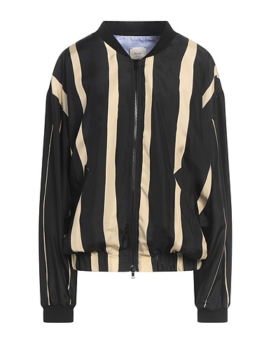 ALYSI Bomber Black 100% Silk, Cotton, Polyamide