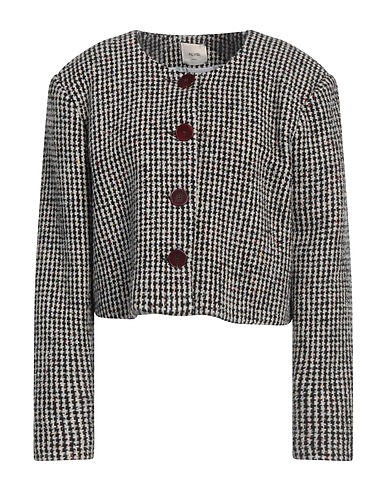 ALYSI Jacket CRÈME Black 42% Virgin Wool, 24% Polyester, 21% Polyamide, 13% Silk