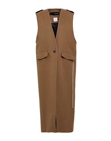 ISABEL BENENATO Coat Khaki 75% Virgin Wool, 25% Polyamide
