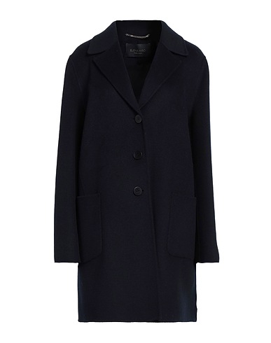 ELENA MIRÒ Coat Midnight blue 60% Wool, 40% Polyester