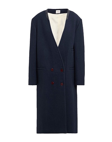 ALYSI Coat Midnight blue 100% Virgin Wool