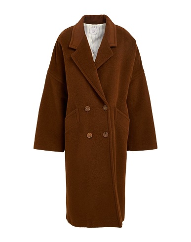ALYSI Coat Brown 39% Alpaca wool, 38% Virgin Wool, 23% Polyamide