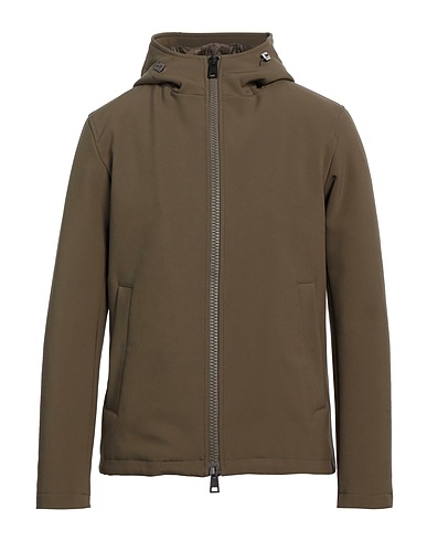 HERNO Jacket Military green 92% Polyester, 8% Elastane