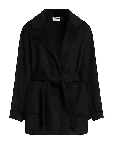 TOY G. Cappotto Nero 50% Lana, 50% Poliestere