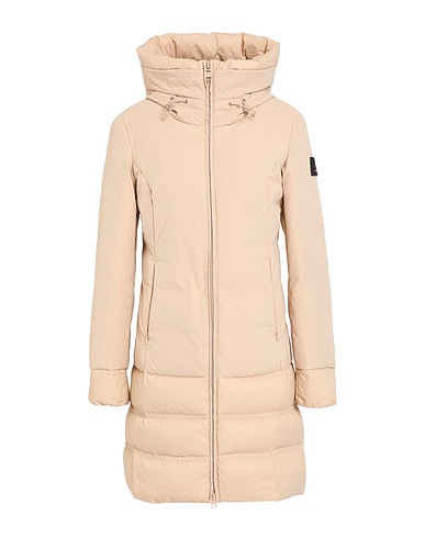DEKKER Shell  jacket Beige 100% Polyester, Polyamide