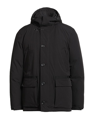 FAY Jacket Black 51% Polyamide, 42% Polyester, 7% Elastane