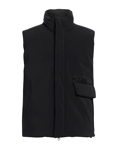 ASPESI Gilet Black 91% Polyester, 9% Polyurethane