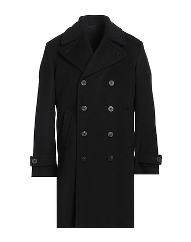BRIZZI Coat Black 100% Virgin Wool