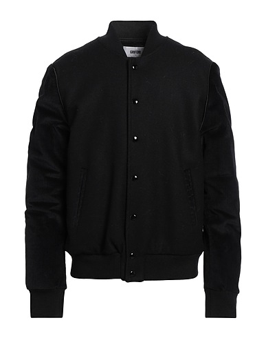 GRIFONI Bomber Black 80% Wool, 20% Polyamide, Cotton, Elastane