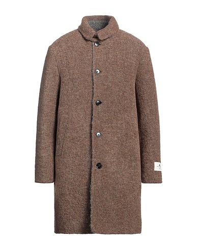 PEUTEREY Coat WOOL Khaki 29% Mohair wool, 24% Alpaca wool, 24% Virgin Wool, 23% Polyamide