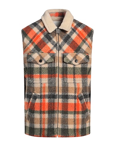 MARANT ÉTOILE Gilet Orange 40% Recycled polyester, 27% Virgin Wool, 18% Polyester, 15% Acrylic