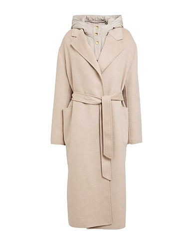 KAOS Coat Beige 50% Wool, 25% Viscose, 25% Polyester