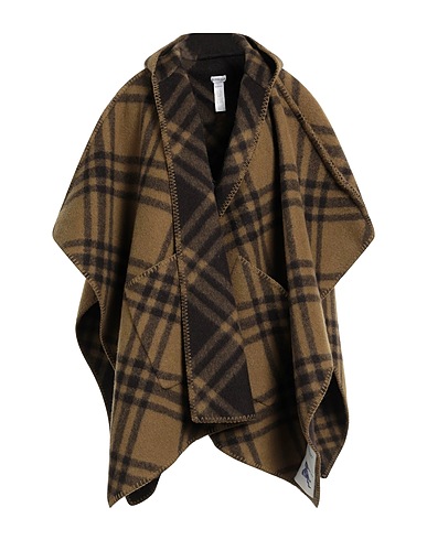 BURBERRY Cloak Military green 100% Wool