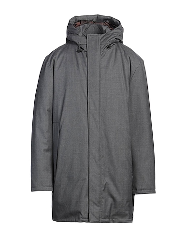 PEOPLE OF SHIBUYA Cappotto Grigio 100% Lana Vergine, Poliestere
