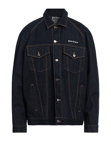 PALM ANGELS Denim jacket Blue 100% Cotton