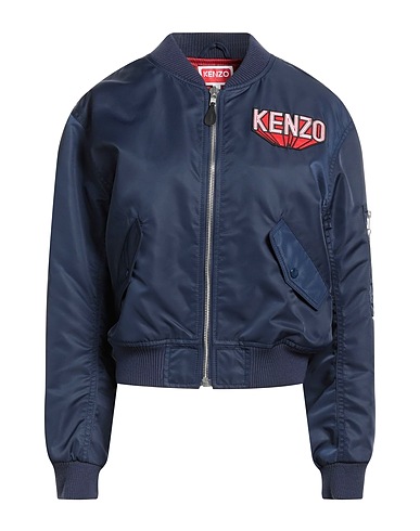KENZO Jacket Midnight blue 100% Polyamide, Acetate, Cotton, Polyester, Elastane