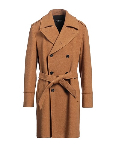 DONDUP Coat Camel 70% Wool, 20% Polyamide, 5% Acrylic, 5% Other Fibres