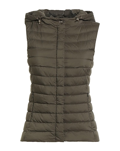 HERNO Gilet Military green 100% Polyamide