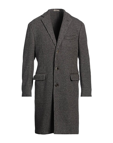 BOGLIOLI Coat Dark brown 62% Wool, 23% Polyester, 15% Polyamide