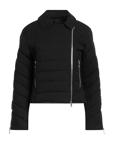 ADD Piumino Nero 58% Poliestere, 24% Viscosa, 18% Lana