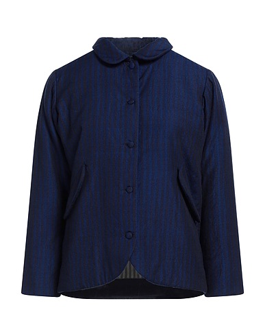 AODRESS Blouson Bleu 100% Laine, Coton, Lin