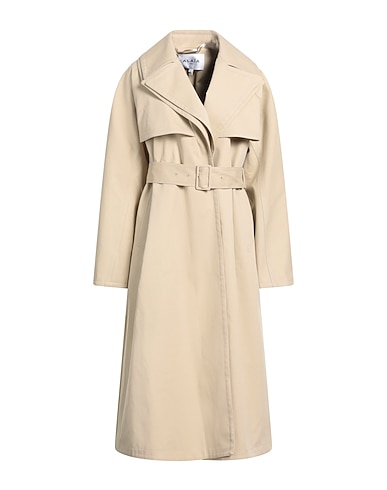 ALAÏA Full-length jacket Beige 100% Cotton