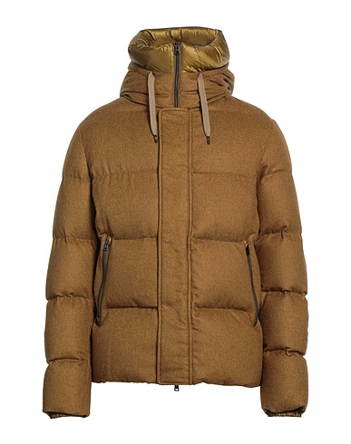 HERNO Shell jacket Khaki 51% Silk, 49% Cashmere