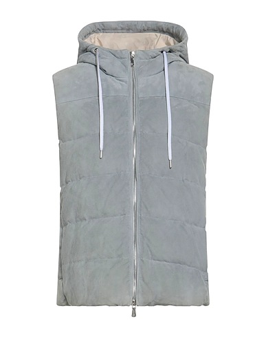 ELEVENTY Gilet Grey 100% Lambskin