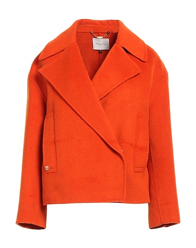 MANILA GRACE Coat Orange 50% Wool, 50% Acrylic