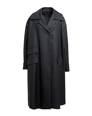 MALLONI Coat Black 100% Virgin Wool