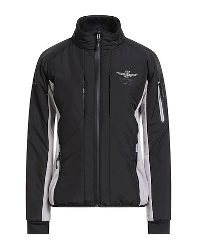 AERONAUTICA MILITARE Jacket Black 100% Polyester, Elastane