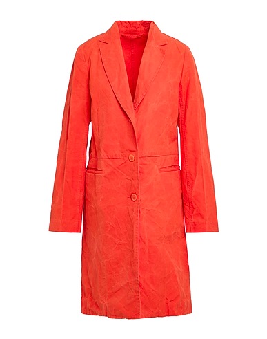 CASEY∘CASEY Full-length jacket Orange 100% Cotton