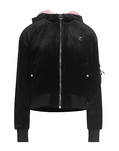 JUICY COUTURE Jacket Black 95% Polyester, 5% Elastane