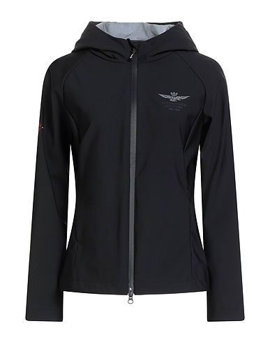 AERONAUTICA MILITARE Jacket Black 50% Polyester, 41% Polyamide, 9% Elastane