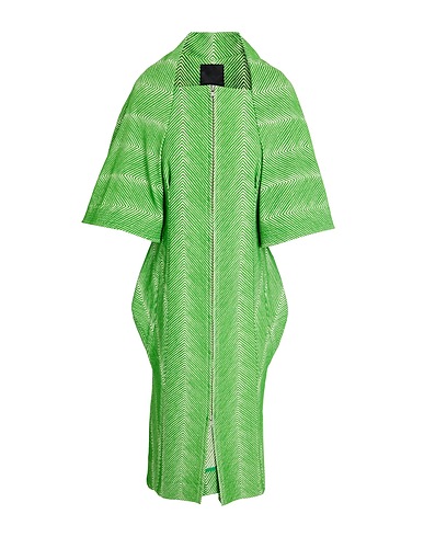 DIVKA Full-length jacket Green 33% Polyester, 29% Wool, 29% Acrylic, 8% Nylon, 1% Polyurethane