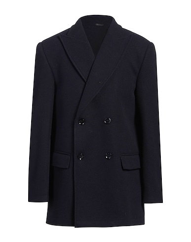 DANIELE ALESSANDRINI Coat Midnight blue 100% Polyester