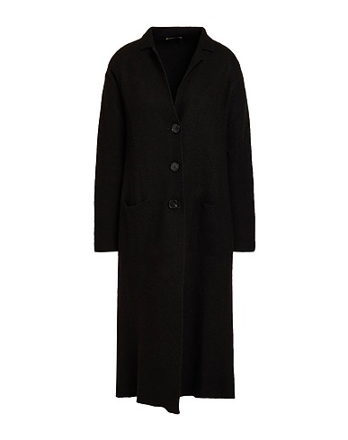 ROBERTO COLLINA Coat Dark brown 54% Merino Wool, 28% Cashmere, 18% Nylon
