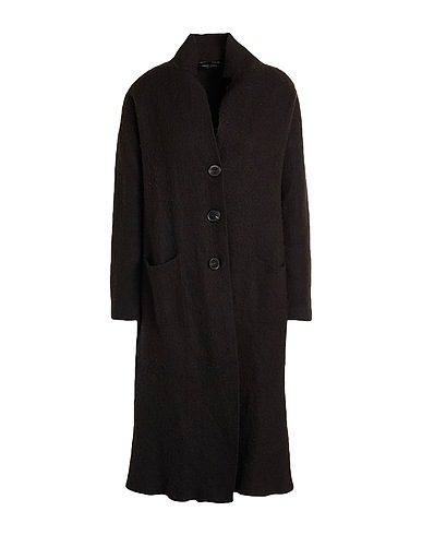 ROBERTO COLLINA Cappotto Nero 54% Lana Merino, 28% Cachemire, 18% Nylon