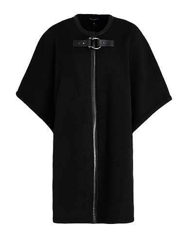 EMPORIO ARMANI Cloak Black 100% Virgin Wool, Polyester