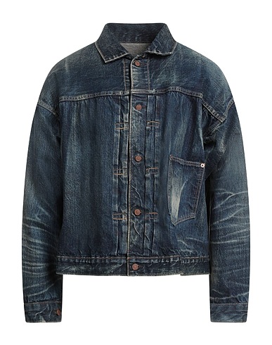 SAINT MICHAEL Denim jacket Blue 100% Cotton