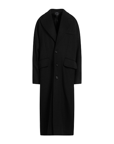 DOLCE&GABBANA Coat Black 80% Wool, 20% Polyamide