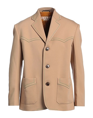MARNI Jacket Camel 55% Polyester, 45% Virgin Wool