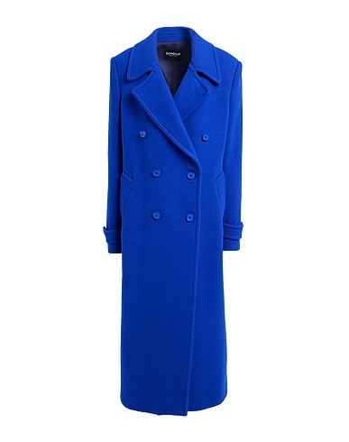 DONDUP Coat Bright blue 75% Virgin Wool, 20% Polyamide, 5% Cashmere