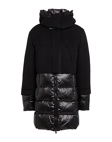 PEOPLE OF SHIBUYA Shell jacket Black 100% Wool, Polyamide