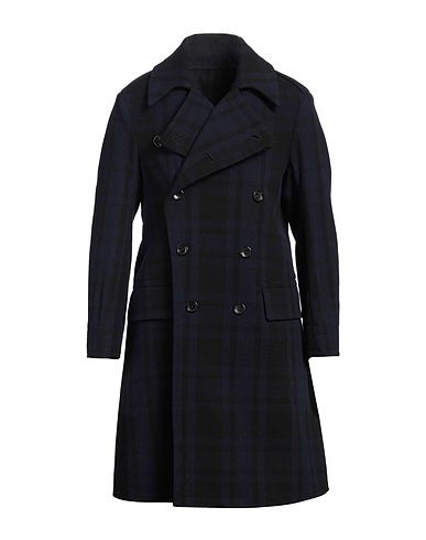 FORTELA Coat Navy blue 68% Wool, 17% Polyamide, 10% Polyester, 5% Other Fibres