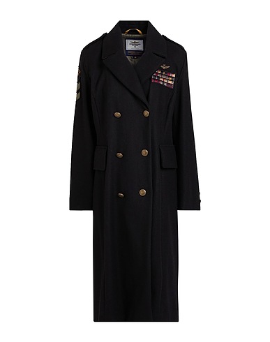 AERONAUTICA MILITARE Cappotto CRISTIANO DI THIENE Nero 60% Lana, 35% Poliestere, 5% Altre Fibre