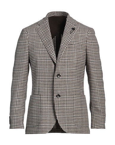 LARDINI Blazer Chocolate brown 92% Virgin Wool, 8% Cashmere