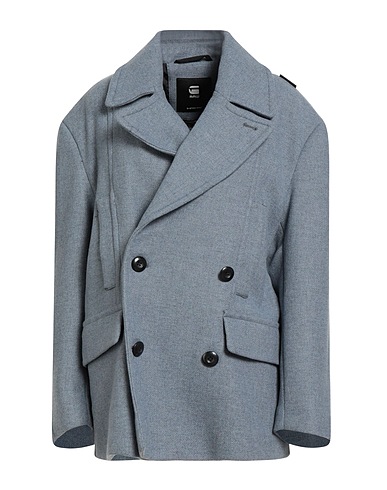 G-STAR RAW Coat Sky blue 70% Recycled wool, 30% Polyamide