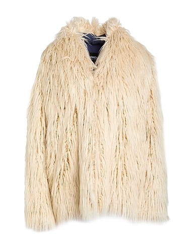 DONDUP Teddy Coat Panna 74% Modacrilico, 18% Poliestere, 8% Acrilico