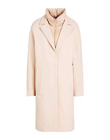 HERNO Coat BEIGE 44% Cotton, 41% Virgin Wool, 15% Polyamide